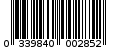 Γραμμωτός κωδικός 033984000285