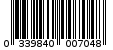 Γραμμωτός κωδικός 033984000704