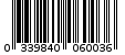 Γραμμωτός κωδικός 033984006003