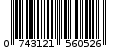 Γραμμωτός κωδικός 074312156052