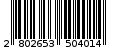 Γραμμωτός κωδικός 2802653504014