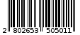 Γραμμωτός κωδικός 2802653505011