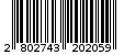 Γραμμωτός κωδικός 2802743202059