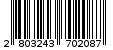 Γραμμωτός κωδικός 2803243702087