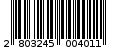 Γραμμωτός κωδικός 2803245004011