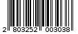 Γραμμωτός κωδικός 2803252003038