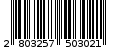 Γραμμωτός κωδικός 2803257503021