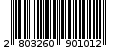 Γραμμωτός κωδικός 2803260901012