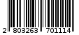 Γραμμωτός κωδικός 2803263701114