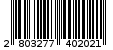 Γραμμωτός κωδικός 2803277402021