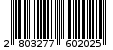 Γραμμωτός κωδικός 2803277602025