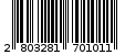 Γραμμωτός κωδικός 2803281701011