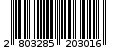 Γραμμωτός κωδικός 2803285203016