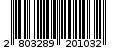 Γραμμωτός κωδικός 2803289201032