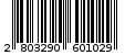 Γραμμωτός κωδικός 2803290601029