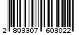 Γραμμωτός κωδικός 2803307603022