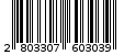 Γραμμωτός κωδικός 2803307603039