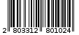 Γραμμωτός κωδικός 2803312801024