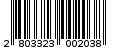 Γραμμωτός κωδικός 2803323002038