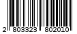 Γραμμωτός κωδικός 2803323802010