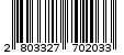 Γραμμωτός κωδικός 2803327702033