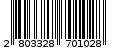 Γραμμωτός κωδικός 2803328701028