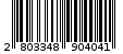 Γραμμωτός κωδικός 2803348904041