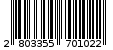 Γραμμωτός κωδικός 2803355701022