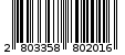 Γραμμωτός κωδικός 2803358802016