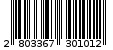 Γραμμωτός κωδικός 2803367301012
