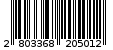 Γραμμωτός κωδικός 2803368205012