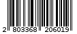 Γραμμωτός κωδικός 2803368206019