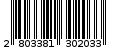 Γραμμωτός κωδικός 2803381302033