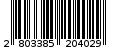 Γραμμωτός κωδικός 2803385204029