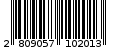 Γραμμωτός κωδικός 2809057102013