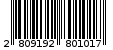 Γραμμωτός κωδικός 2809192801017