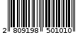 Γραμμωτός κωδικός 2809198501010