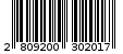 Γραμμωτός κωδικός 2809200302017