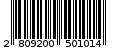 Γραμμωτός κωδικός 2809200501014