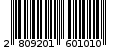 Γραμμωτός κωδικός 2809201601010