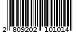 Γραμμωτός κωδικός 2809202101014