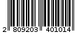 Γραμμωτός κωδικός 2809203401014