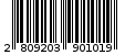 Γραμμωτός κωδικός 2809203901019