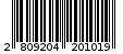 Γραμμωτός κωδικός 2809204201019