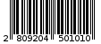 Γραμμωτός κωδικός 2809204501010