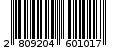 Γραμμωτός κωδικός 2809204601017