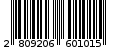 Γραμμωτός κωδικός 2809206601015