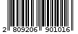 Γραμμωτός κωδικός 2809206901016