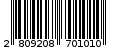 Γραμμωτός κωδικός 2809208701010
