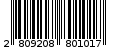 Γραμμωτός κωδικός 2809208801017